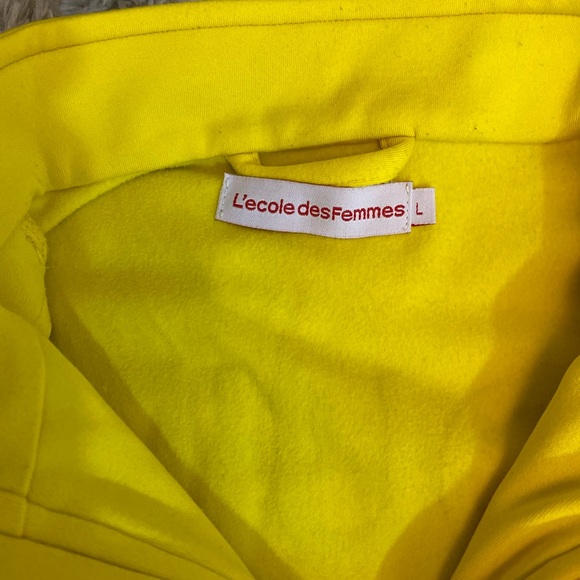 L’école Des Femmes The Bruce 2-Pc Kill Bill Yellow Track suit French Designer - Picture 10 of 12